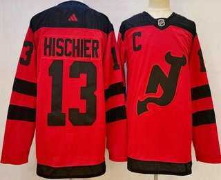 Men's New Jersey Devils #13 Nico Hischier Red 2024 Stadium Series Authentic Jersey,We sell and wholesale Men's New Jersey Devils #13 Nico Hischier Red 2024 Stadium Series Authentic Jersey on line form chian!